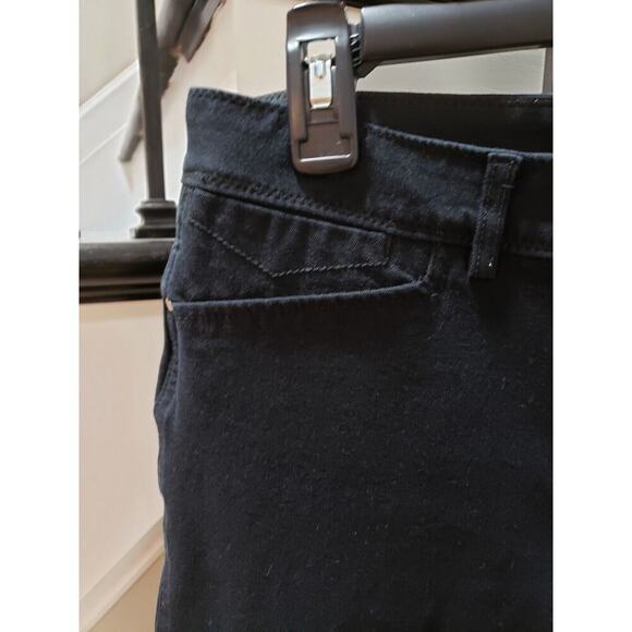 Chico's So Slimming Pants Women's Black Cotton Pockets Flat Front Skinny Leg M - Picture 3 of 11